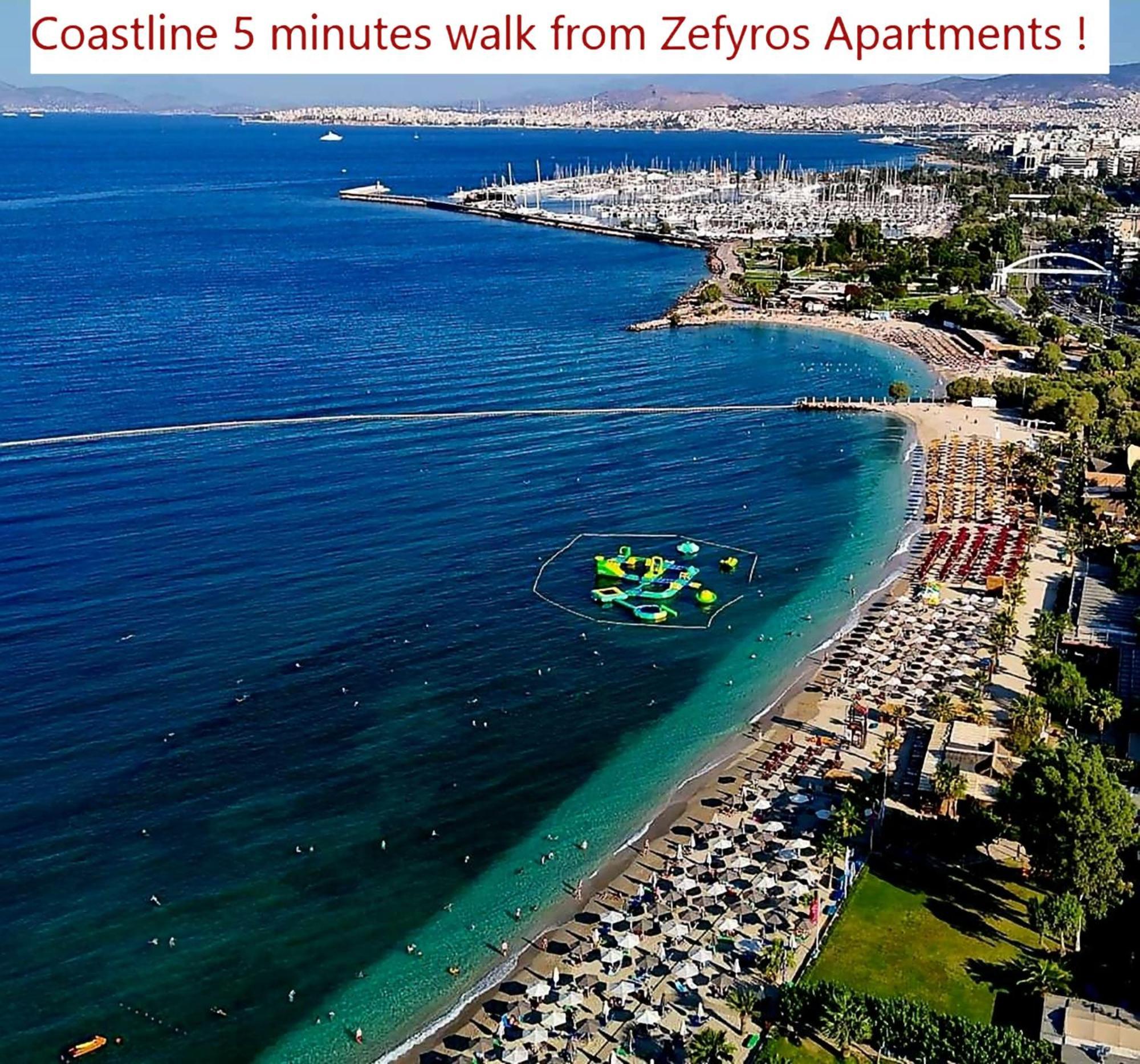 Zefyros Super Cool Apartments Next To Alimos Riviera Athena Bagian luar foto
